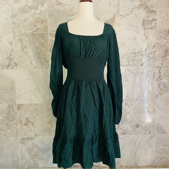 Hesperus Smocked Waist Babydoll Dress - Picture 2 of 7